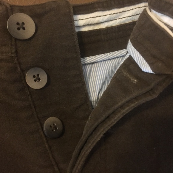 Crew Clothing army green cotton button fly pants - Picture 6 of 8